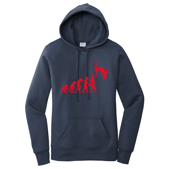 Skiing Skiing Skiers Winter Sports Evolution Gift Women's Pullover Hoodie