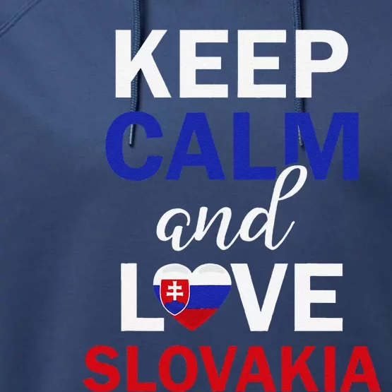 Slovakia Slovak Slovensko Performance Fleece Hoodie