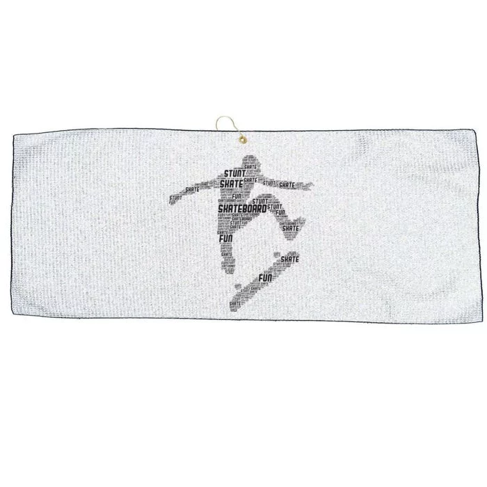 Skateboard Skater Skateboarder Large Microfiber Waffle Golf Towel