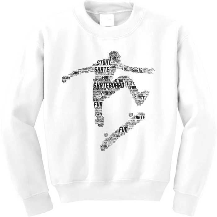 Skateboard Skater Skateboarder Kids Sweatshirt