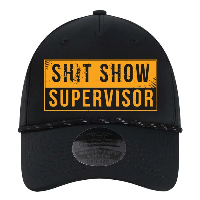 Shit Show Supervisor Funny Vintage Performance The Dyno Cap