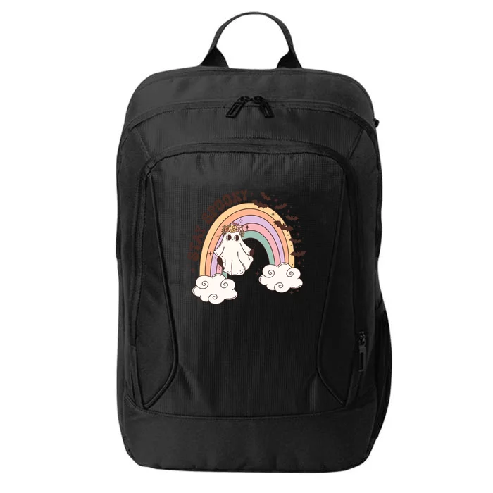 Stays Spooky Skeleton Dripping Face Halloween Spooky Season Gift City Backpack