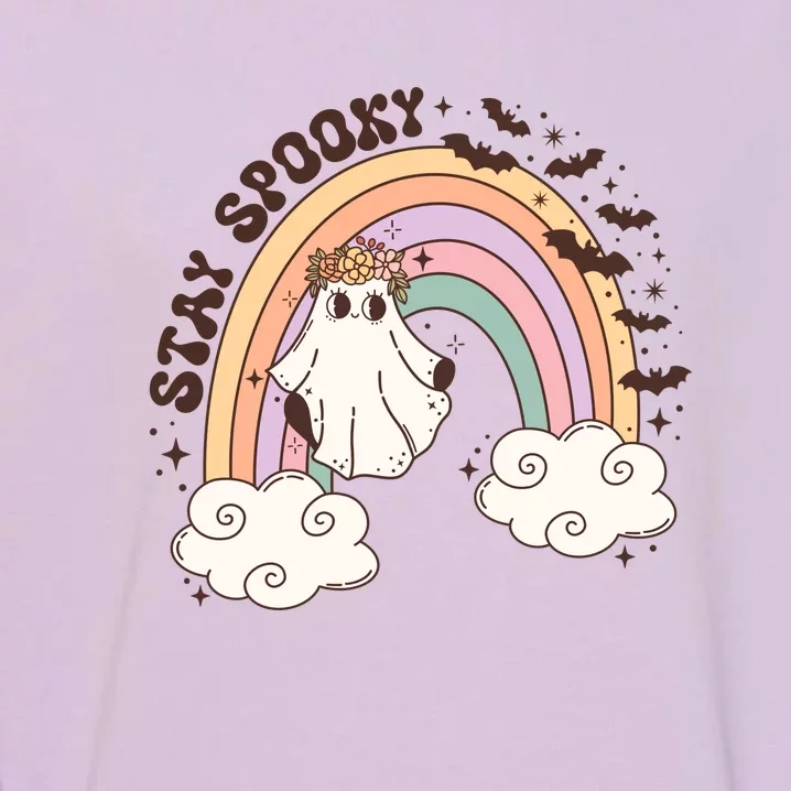 Stays Spooky Skeleton Dripping Face Halloween Spooky Season Gift Garment-Dyed Sweatshirt