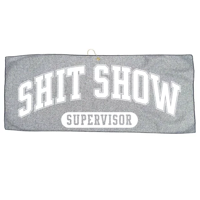 Shit Show Supervisor Gift Large Microfiber Waffle Golf Towel