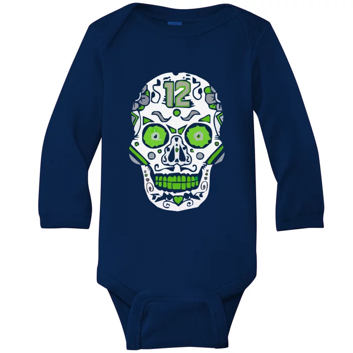 Seattle Seahawks Baby Long Sleeve Bodysuit