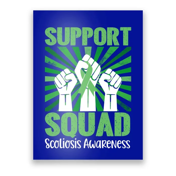 Scoliosis Support Squad Family Scoliosis Awareness Month Gift Poster