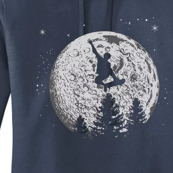 Skater Skateboarder Skateboard Moon Skateboarding Gift Women's Pullover Hoodie