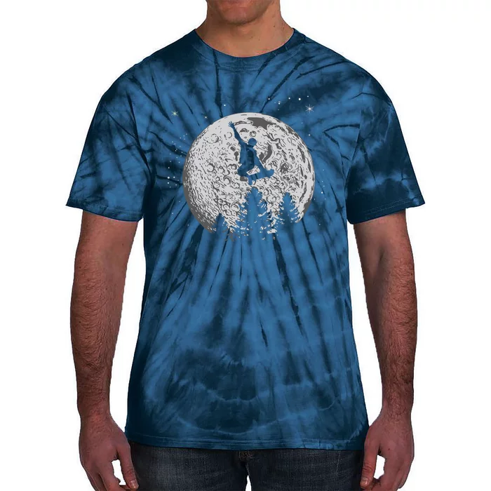 Skater Skateboarder Skateboard Moon Skateboarding Gift Tie-Dye T-Shirt