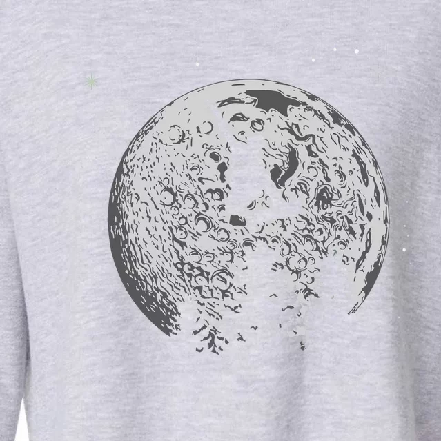 Skater Skateboarder Skateboard Moon Skateboarding Gift Cropped Pullover Crew