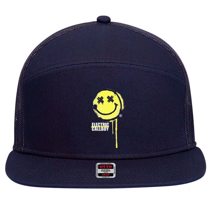 Spray Smile 7 Panel Mesh Trucker Snapback Hat