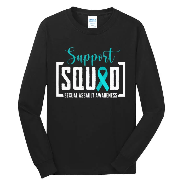 Support Squad Sexual Assault Awareness Month Support Victim Tall Long Sleeve T-Shirt