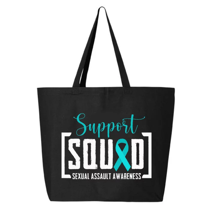 Support Squad Sexual Assault Awareness Month Support Victim 25L Jumbo Tote