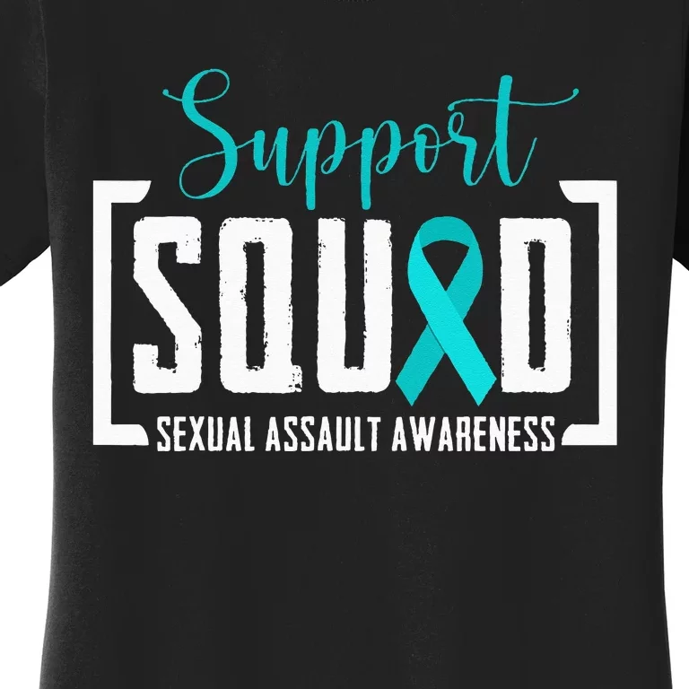 Support Squad Sexual Assault Awareness Month Support Victim Women's T-Shirt