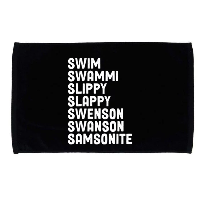 Swammi Slippy Slappy Swenson Swanson Samsonite Microfiber Hand Towel