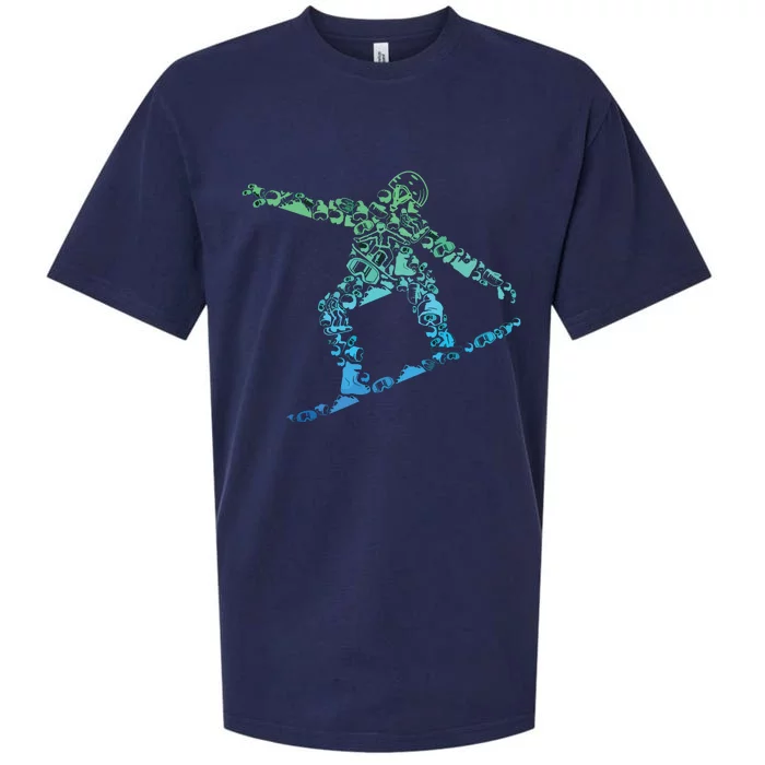 Snowboard Snowboarder Snowboarding Sueded Cloud Jersey T-Shirt