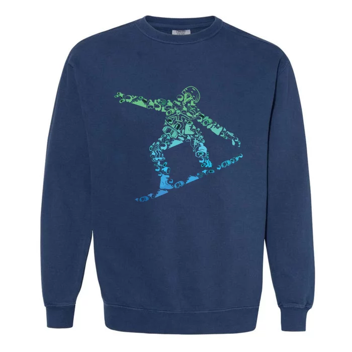 Snowboard Snowboarder Snowboarding Garment-Dyed Sweatshirt