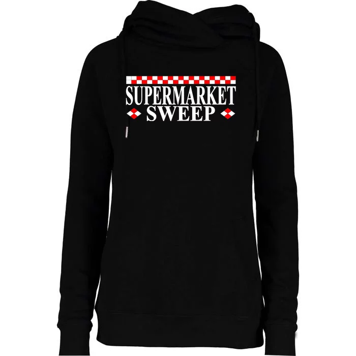 Supermarket Sweep Womens Funnel Neck Pullover Hood