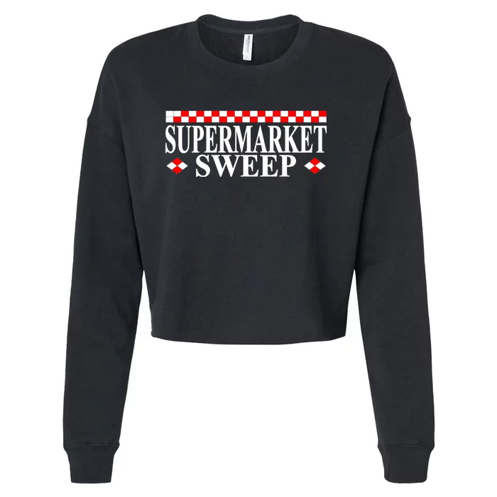 Supermarket Sweep Cropped Pullover Crew