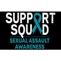 Support Squad Sexual Assault Awareness Month Teal Ribbon Bumper Sticker