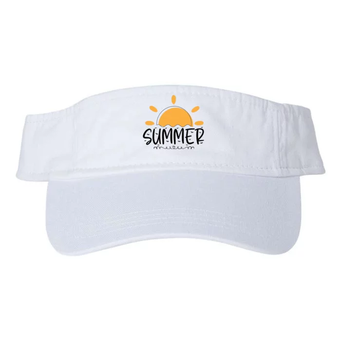 Summer Sun Sunshine Sunny Sunset Summer Time Valucap Bio-Washed Visor