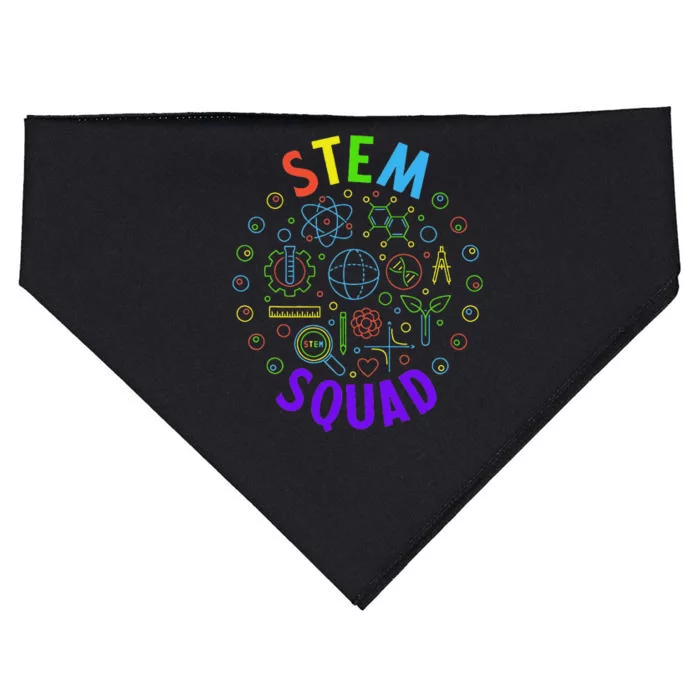 Stem Squad Science Technology Engineering And Math USA-Made Doggie Bandana