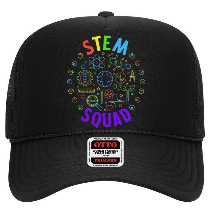 Stem Squad Science Technology Engineering And Math High Crown Mesh Trucker Hat