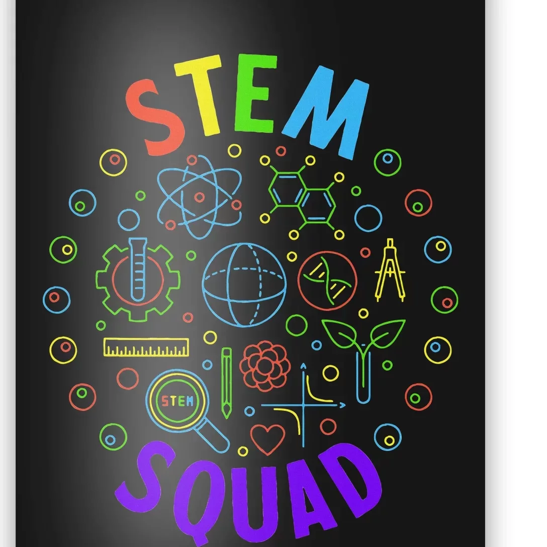 Stem Squad Science Technology Engineering And Math Poster