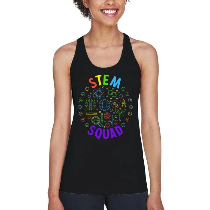 Stem Squad Science Technology Engineering And Math Women's Racerback Tank