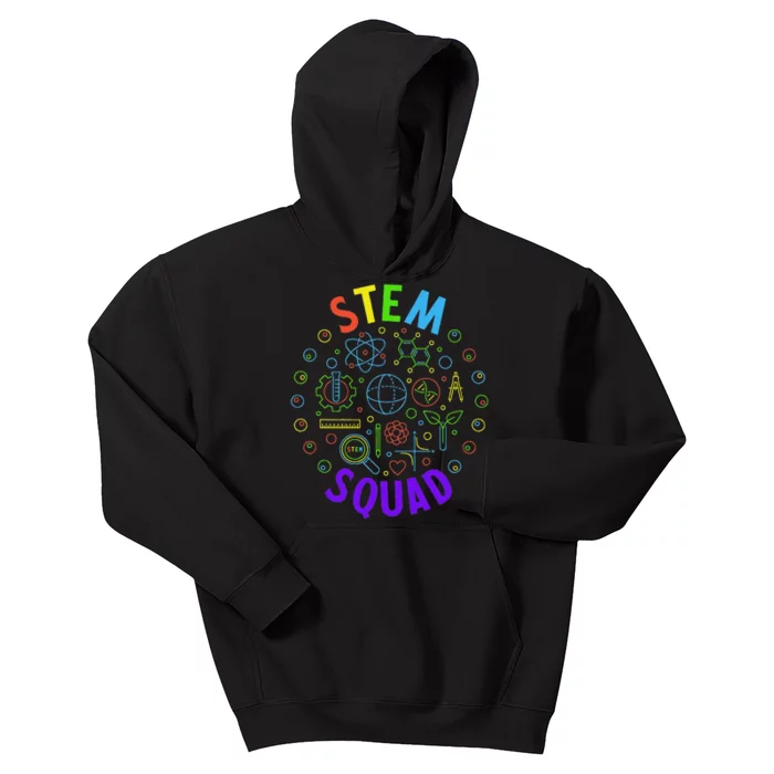 Stem Squad Science Technology Engineering And Math Kids Hoodie