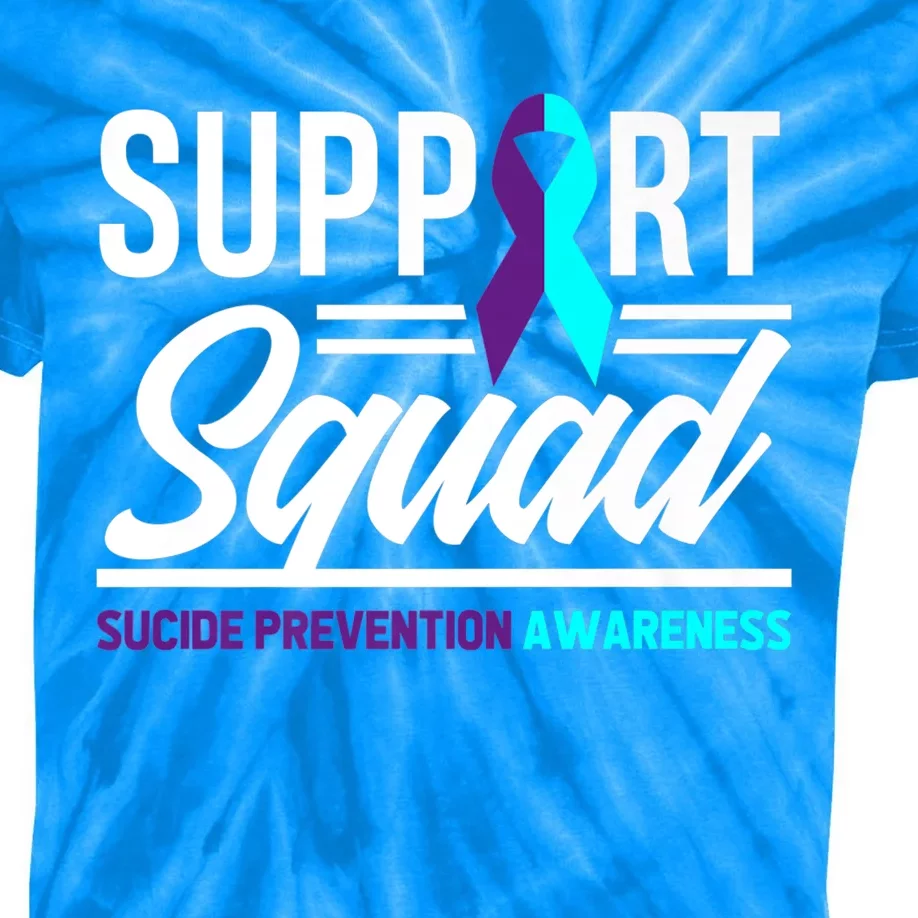 Support Squad Support Suicide Prevention Awareness Cool Gift Kids Tie-Dye T-Shirt