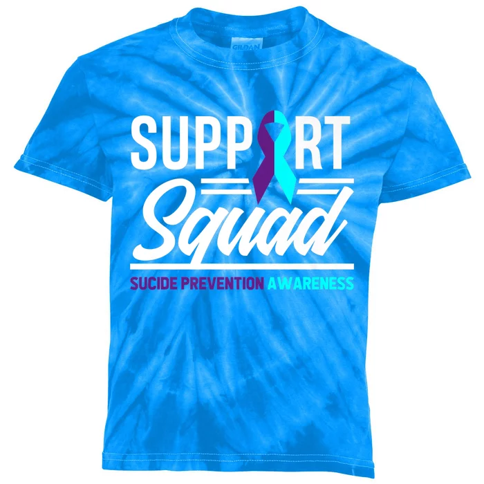 Support Squad Support Suicide Prevention Awareness Cool Gift Kids Tie-Dye T-Shirt