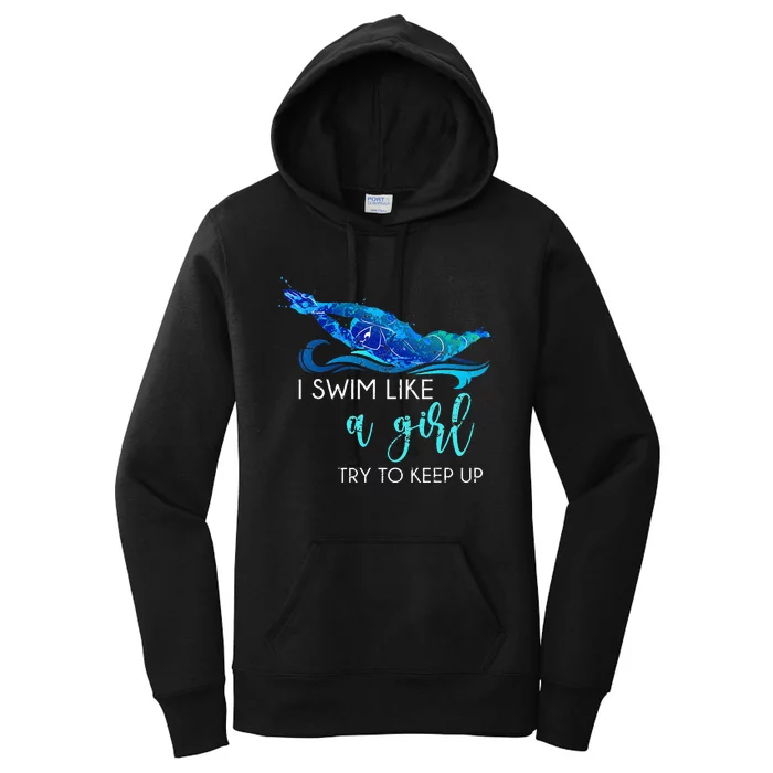 Swimmer Swim Sport Athlete retro Swimming Women's Pullover Hoodie