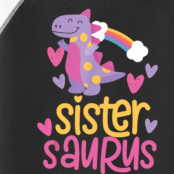 Sistersaurus Sister Saurus Dinosaur Toddler Fine Jersey T-Shirt