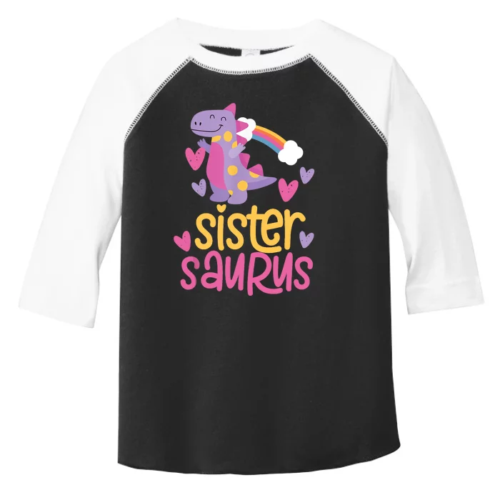 Sistersaurus Sister Saurus Dinosaur Toddler Fine Jersey T-Shirt