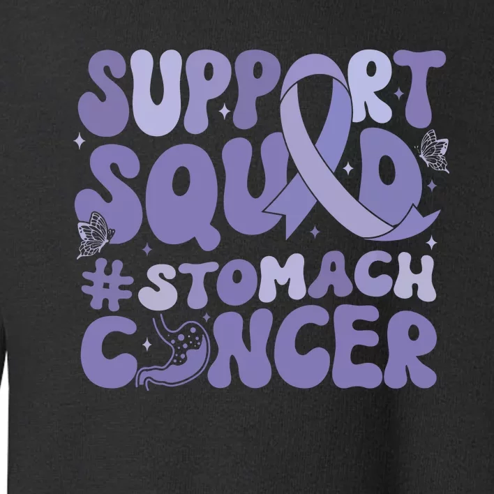 Support Squad Stomach Cancer Awareness Toddler Sweatshirt