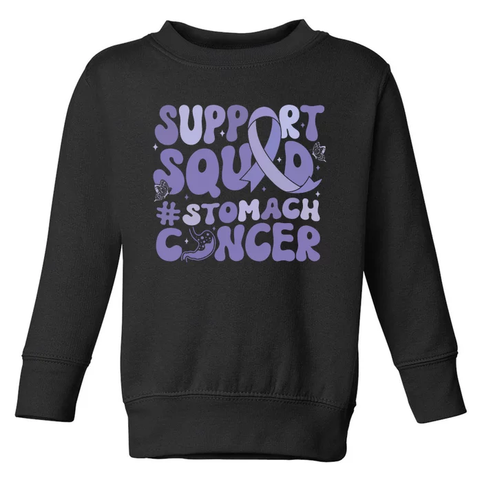 Support Squad Stomach Cancer Awareness Toddler Sweatshirt