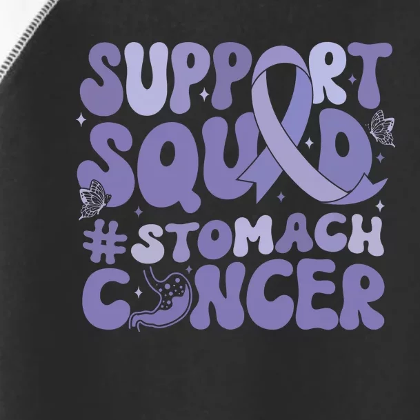 Support Squad Stomach Cancer Awareness Toddler Fine Jersey T-Shirt