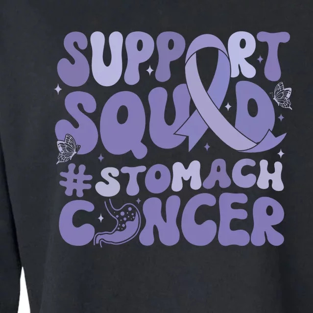 Support Squad Stomach Cancer Awareness Cropped Pullover Crew