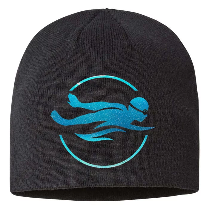 Swimmer Swimming Swim Team 8 1/2in Sustainable Knit Beanie