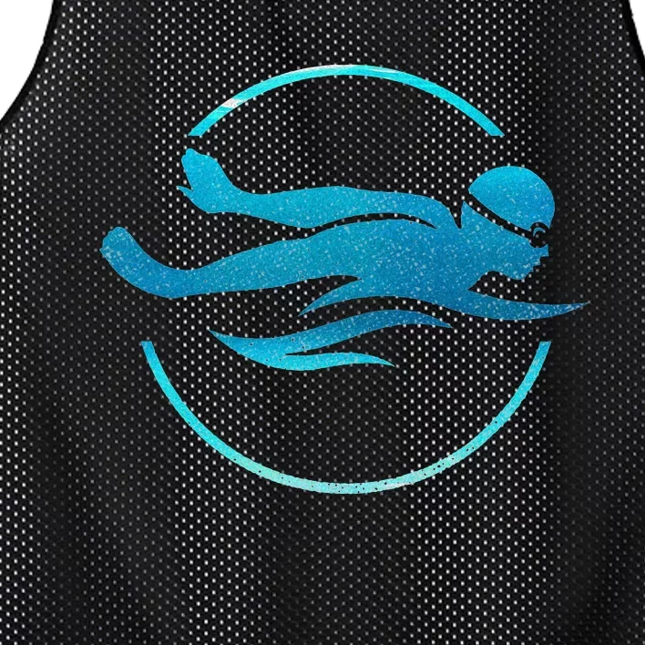 Swimmer Swimming Swim Team Mesh Reversible Basketball Jersey Tank