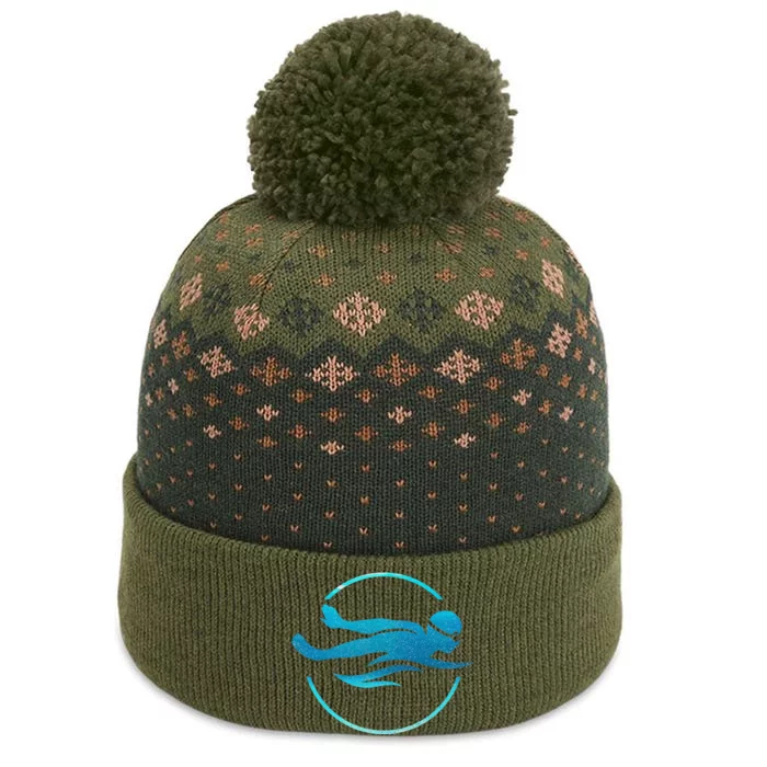 Swimmer Swimming Swim Team The Baniff Cuffed Pom Beanie