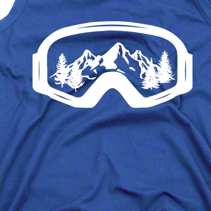 Ski Snowboard Skiing Goggles For Skiing Love Skiing Gift Tank Top