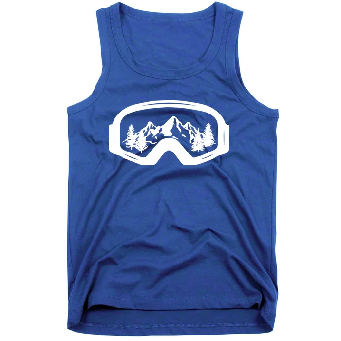 Ski Snowboard Skiing Goggles For Skiing Love Skiing Gift Tank Top