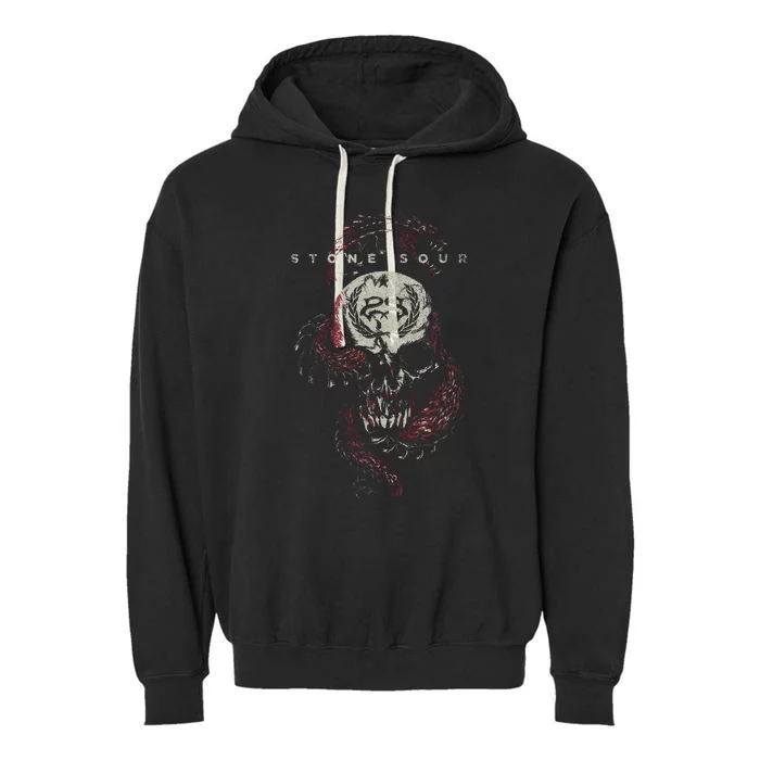 Stone Sour Snake Skull Garment-Dyed Fleece Hoodie