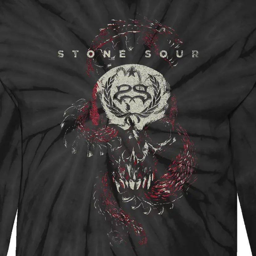 Stone Sour Snake Skull Tie-Dye Long Sleeve Shirt