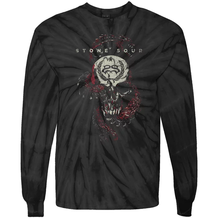 Stone Sour Snake Skull Tie-Dye Long Sleeve Shirt