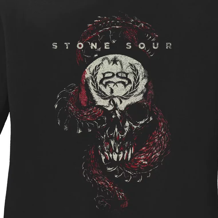 Stone Sour Snake Skull Ladies Long Sleeve Shirt