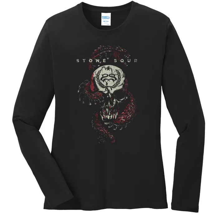 Stone Sour Snake Skull Ladies Long Sleeve Shirt