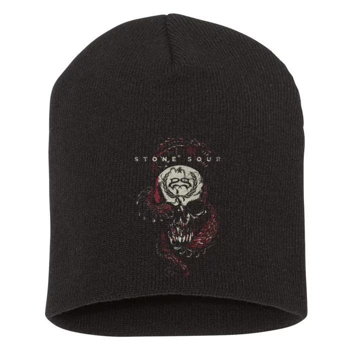 Stone Sour Snake Skull Short Acrylic Beanie