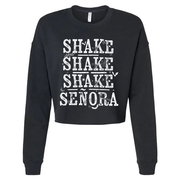 Shake Shake Shake Retro Vintage Halloween Spooky Season Cropped Pullover Crew